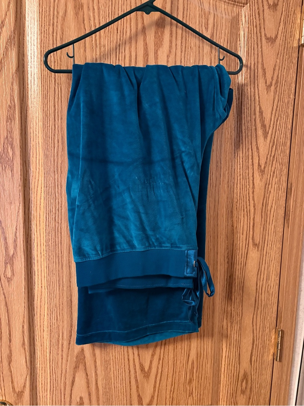 Just My Size Teal Velour Lounge Pants and matching jacket